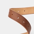 thumbnail image 5 of 2025 retro pure copper buckle handmade leather belt women's head layer cowhide casual versatile women's belt with jeans, 5 of 6