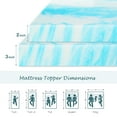 thumbnail image 6 of GIANNA Memory Foam Mattress Topper, 3 Inch Gel Infused Memory Foam, Cooling and Pressure Relieving - CertiPUR Certified - Dorm Room Essentials - Twin XL Size, 6 of 7