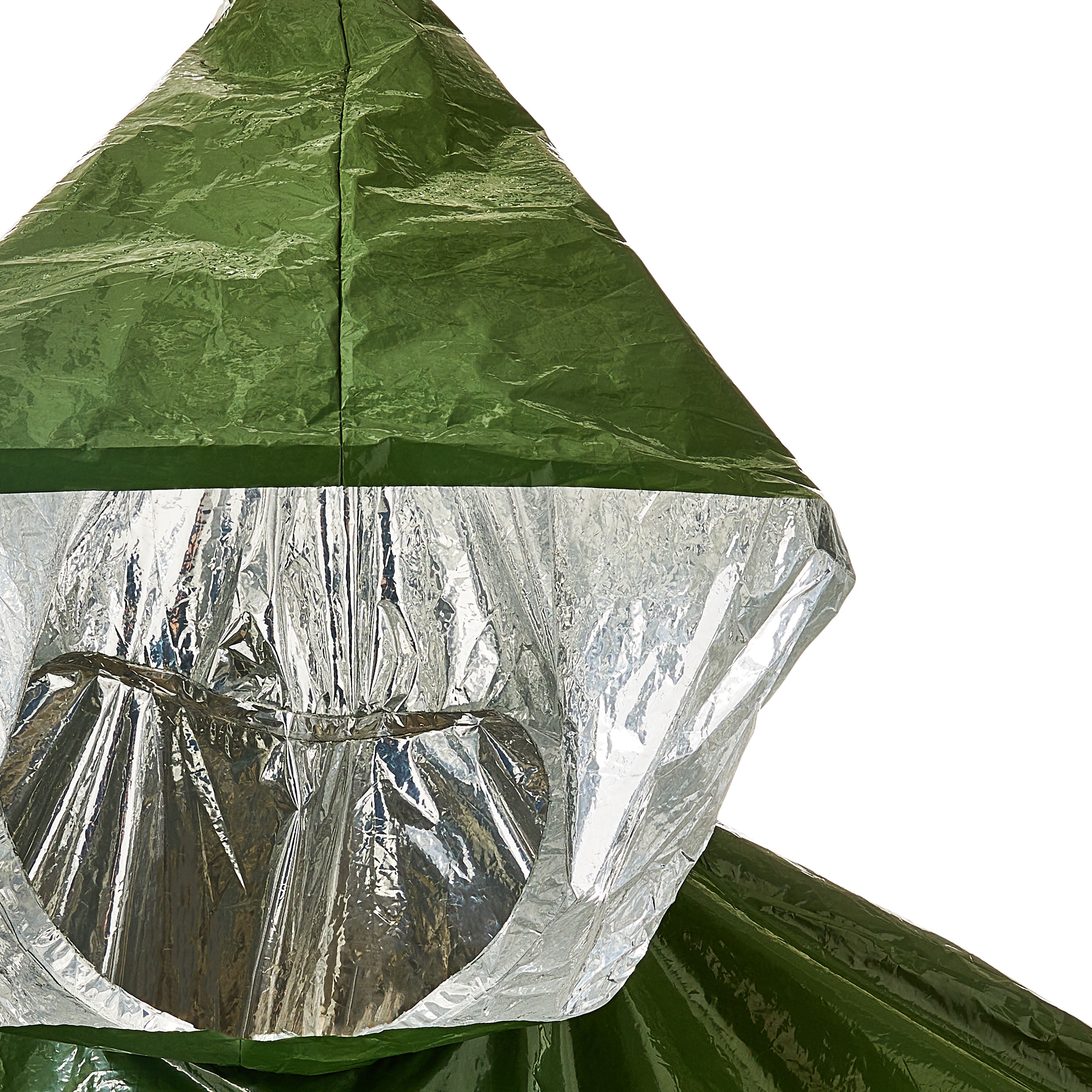 (2 pack) Ozark Trail Adult Heat-Retaining Poncho with Hood, Water-Resistant, Unisex