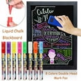 thumbnail image 2 of HJQEQVD Thin Point Pens Liquid Chalk Mark Blackboard 3MM Fine Pen Can Wipe 8 Colors Double Head 4ML Pen Best Pens for College Students, 2 of 8