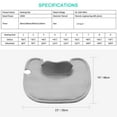 thumbnail image 3 of 19" x 23" Portable Electric Heating Pad for Neck and Shoulders, Fast-Heating with 9 Temperature Settings, 3 of 8