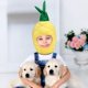 thumbnail image 5 of FELTECHELECTR Sombrero de piña, gorra de piña tropical, divertido sombrero de peluche, tocado de fruta, accesorio fotográfico, suministros para fiestas, 5 of 6