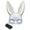 Blue_#A02, variant on Halloween Bunny Half Face Mask, Glowing Rabbit Mask Accessory for Halloween Party Supplies