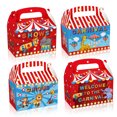 thumbnail image 1 of 24 Pack Party Favor Boxes, Circus Gift Treat Bags, Carnival Gable Boxes for Kids Birthday Decorations Supplies Favors,Dessert Candy Goodies Bulk Red Box, 1 of 1