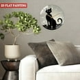 thumbnail image 5 of Decorative Clocks: Black Cat Glass Wall Clock, Halloween-  Cat Love Decor Wall Clock  for Homes, Bars, Offices, Man Caves, Garages, And Living Rooms .Also Makes A Great Gift. Style 12×12inch(30×30cm), 5 of 8