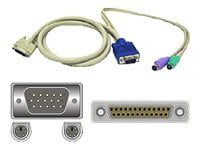 Hd-15 F - 6 Pin Ps/2 Keyboard/Video/Mouse M 6 Pin Ps/2 M Kvm , Cable