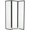 thumbnail image 6 of Red Lantern 6 ft. Tall Eudes Shoji Screen - Black - 3 Panels, 6 of 6