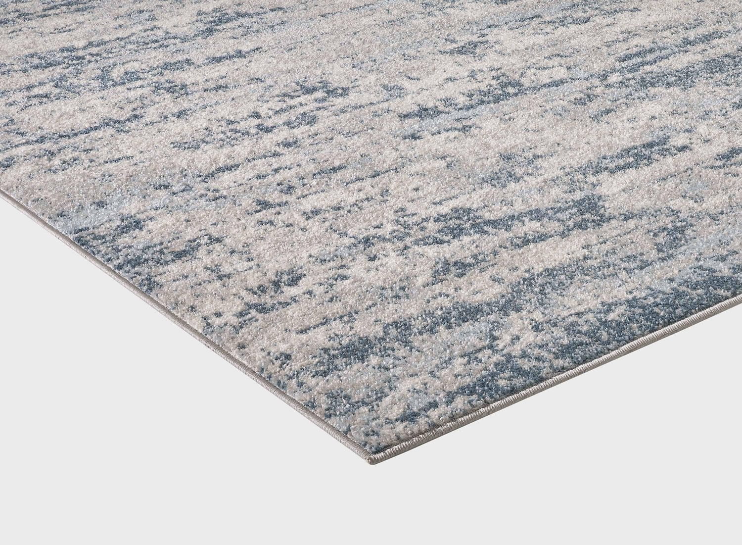 Veruca Cream and Blue Woven Area Rug