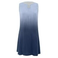 thumbnail image 4 of Été Robes pour les Femmes 2023 Trou de Serrure Col Sans Manches Tunique Robe à la Mode Imprimé Décontracté Plage Robe de Soleil, 4 of 4