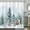 Snowy Pine Tree, variant on Winter Pine Tree Shower Curtain Deer Cardinal Snowy Forest Christmas Holiday Decorative Bath Curtain 72 x 72 Inch Polyester Fabric Waterproof Bathroom Curtain with 12 Hooks