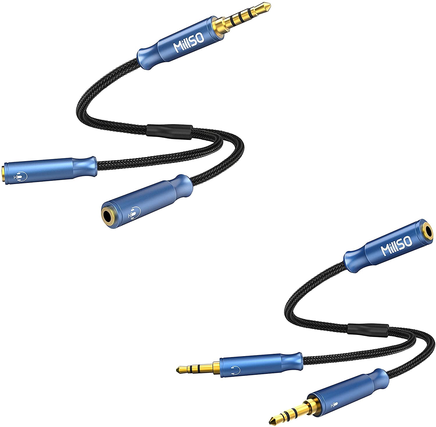 Bundle - TRRS Headphone Splitter 3.5mm Audio Y Splitter CTIA Female to  2-Male Headset Splitter Adapter | Walmart Canada