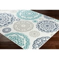 thumbnail image 5 of Alfresco Teal/Denim 5'3" Round Cottage Indoor/Outdoor Round Area Rug, 5 of 6