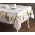 thumbnail image 4 of Maison d' Hermine Tablecloth 100% Cotton Table Cover Decorative Washable Square Tablecloths, Kitchen, Dining, Buffet & Camping, Mountain Life - Thanks, 4 of 9