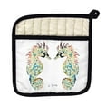 thumbnail image 2 of Betsy Drake PT388W Betsys Seahorses White Pot Holder, 2 of 2