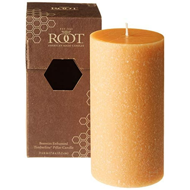 Root Candles Scented Timberline Pillar Candle, 3 x 6Inches, Tangerine