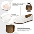 thumbnail image 4 of Ecetana Women's Penny Loafers Slip-Ons Flats Business Dress Shoes Lightweight Walking Driving Shoes, 4 of 6