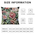 thumbnail image 6 of Acheng  Watercolor Vintage Rose Decorative Throw Pillow Cover Case, Peony Succulents Outdoor Pillow Cases Square Standard Cushion Covers for Sofa Couch Bed Car,Set of 2 White, 6 of 6