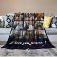 thumbnail image 3 of Fathers Day Personalised Gifts from Daughter Son-Custom Blanket with Photo Text-Customised Blankets-Multiple Colors Sizes Soft Flannel Blankets-Gifts for Dad Mum Grandma Grandfather, 3 of 6