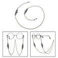 thumbnail image 3 of Fashion Metal Eyeglass Chain Black Eyewear Retainer Cord Glasses Chains Lanyards, 3 of 8