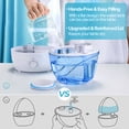 thumbnail image 4 of Homasy 2.2L humidifier, 28dB Whisper-Quiet Cool Mist Humidifier with Auto Shut-off, Smart Sensor, up to 24 hours, Air Humidifier for bedroom Sleeping, Home Office - Blue, 4 of 6