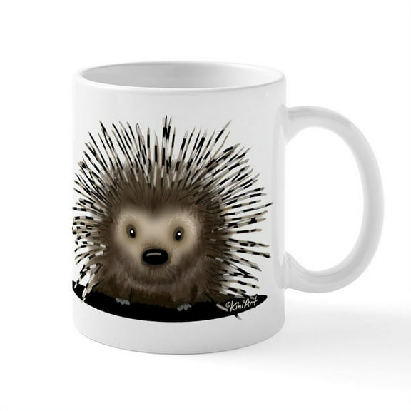CafePress - Porcupine Mug - 11 oz Ceramic Mug - Novelty Coffee Tea Cup