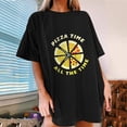 thumbnail image 2 of IROINNID Womens Short Sleeve Summer Round Neck Pizza Printed Casual Top Pullover T-shirt Spring, 2 of 7