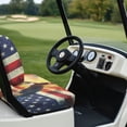 thumbnail image 4 of Aplkyhs Eagle Flag Print Golf Cart Seat Towel Blanket Independence Day Golf High Quality Golf Cart Seat Cover Stylish Club Car Precedent Seat Covers Keep Seats Cool, 4 of 7