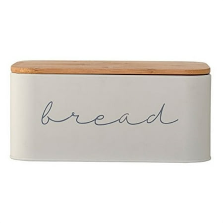 Metal "bread" Bin with Bamboo Lid