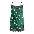thumbnail image 5 of Taylonsss Womens Everyday Day Pajamas Set Lace Sleeveless Tank and Shorts Casual Comfortable Loose Fit Sweatshirt Style Spring Sleepwear, 5 of 5