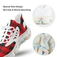 thumbnail image 7 of Buffalo Plaid Red Black Walking Shoes for Men Woman Lightweight Tennis Fashion Elastic Sports Shoes Cushion Basketball Shoes, 7 of 7