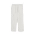 thumbnail image 5 of JTSRKL Girls Sweatpants Kids Drawstring Elastic Waist Solid Color Cargo Pants Teen Girls Wide Leg Joggers Pants with Pockets White 13-14 Years, 5 of 10
