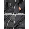 thumbnail image 7 of Off Road Ventures Women's Lightweight Softshell Jacket Fleece Lined Insulated Rain Jacket Hooded Waterproof Windbreaker, 7 of 7