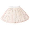thumbnail image 2 of Eltusu Girls Mesh Skirts, Tutu Skirts Glitter Elastic Waist Performance Dance Skirts White Size 2-3 T, 2 of 8