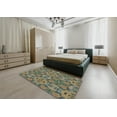 thumbnail image 4 of Ahgly Company Indoor Round Patterned Olive Green Area Rugs, 5' Round, 4 of 6