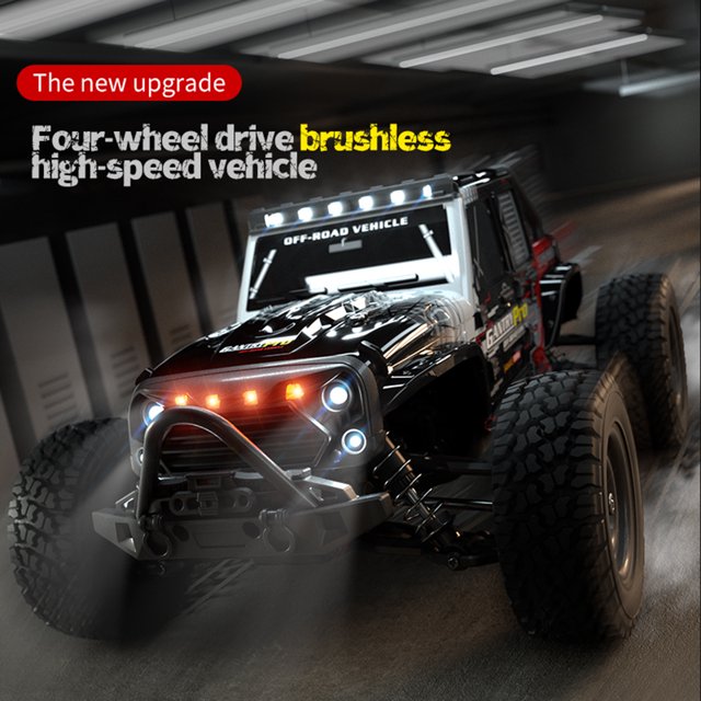Coche Rc 4WD 1/16 Monster Truck All Terrains 70km/h 2.4GHz RC Vehículo con faros LED