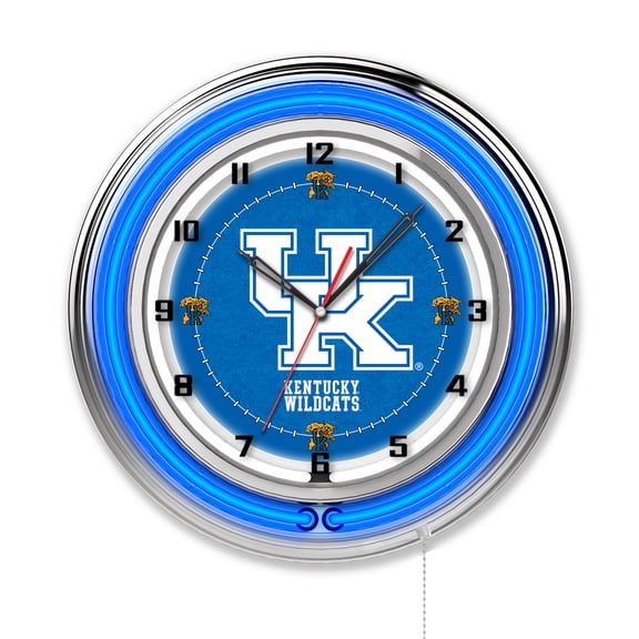 University of Kentucky (UK) 19" Double Neon Wall Clock