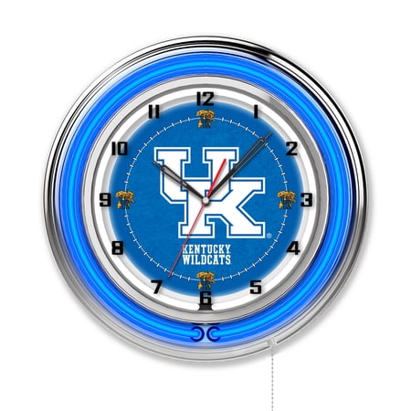 University of Kentucky (UK) 19 Double Neon Wall Clock