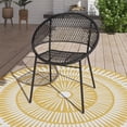 thumbnail image 1 of HOMETRENDS Wicker Outdoor Stacking Chair, Black, 1 of 7