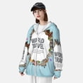 thumbnail image 3 of Kdxio World Travel Print Women Men Sun Protection UPF 50+ Jackets Zip Up Long Sleeve Hoodie Hiking Lightweight with Pockets, 3 of 7