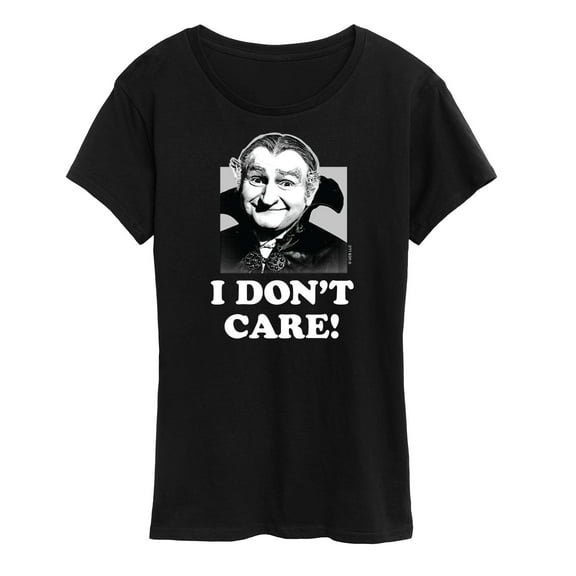 The Munsters - Grandpa I Dont Care- Women's Short Sleeve Graphic Tee
