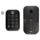 thumbnail image 1 of Yale Security Deadbolt Lock 2 Touch, cerradura de puerta de entrada inteligente sin llave de gamuza negra con teclado táctil conectado Wi-Fi y escáner de huellas dactilares, YRD450-F-WF1-BSP, 1 of 5