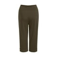 thumbnail image 4 of YDFCWXW Womens Yoga Capri Pants High Waist Wide Leg Capri Leggings Pull On Stretch Casual Capris with Pockets AG, M, 4 of 6