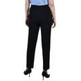 thumbnail image 2 of NY Collection Womens Petites High Waist Work Wear Trouser Pants, 2 of 2
