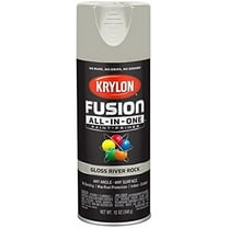 12 oz Krylon K02721007 River Rock Fusion All-In-One Paint & Primer Spray Paint, Gloss Pack of 6