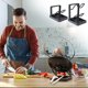 thumbnail image 1 of Organizador de tapa de olla de cocina | Espátula multicapa y soporte para tabla de cortar con drenaje | Almacenamiento en encimeras que ahorran espacio | Metal duradero | Diseño moderno | Ajuste, 1 of 7