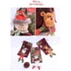 thumbnail image 2 of Toystoory Bolsas con cordón de Navidad Regalos de Año Nuevo Almacenamiento de dulces Muñeca 3D Papá Noel Muñeco de nieve Elk Bolsillo Bolsa de fieltro Kits de decoración para fiestas Alce Toystoory HA069979-03B, 2 of 6