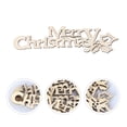 thumbnail image 5 of Gymnture christmas 20pcs Wooden Christmas Cutouts Unfinished Wood Letter Ornaments, 5 of 10