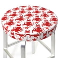 thumbnail image 3 of Gukieu Octopus Print Round Chair Cover, Dust-proof and Non-slip Bar Chair Protective Cover, Suitable for Bars, Restaurants, Offices-12 inch, 3 of 7