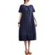 thumbnail image 1 of Vestido, Vestido suelto de mujer con bolsillos Manga corta Vestido informal de vacaciones Abanopi Aqua/Extragrande, 1 of 7