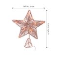 thumbnail image 5 of 1 UNID Decoración de árbol de Navidad Decoración de árbol con forma de estrella Decoración para el hogar de la luz de Navidad, 5 of 5